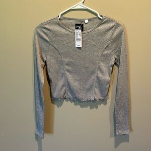 NWT pacsun grey longsleeve tee